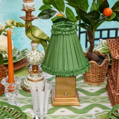 Mrs. Alice Green Frilled Silk Lampshade (18cm)< Lampshades