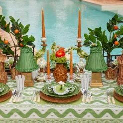 Mrs. Alice Green Frilled Silk Lampshade (18cm)< Lampshades