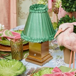 Mrs. Alice Green Frilled Silk Lampshade (18cm)< Lampshades