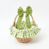 Mrs. Alice Green Gingham Basket< Spring Decorations