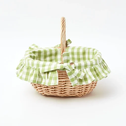Mrs. Alice Green Gingham Basket< Spring Decorations