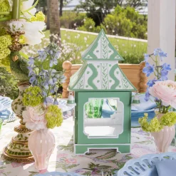 Mrs. Alice Green Ikat Pagoda Lantern< Year-round Decorations | Pagodas & Lanterns