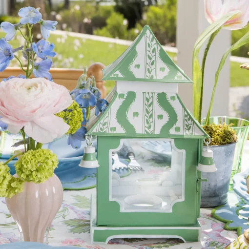 Mrs. Alice Green Ikat Pagoda Lantern< Year-round Decorations | Pagodas & Lanterns