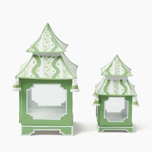 Mrs. Alice Green Ikat Pagoda Lantern< Year-round Decorations | Pagodas & Lanterns