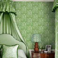 Mrs. Alice Green Ikat Scalloped Lampshade (40cm)< Lampshades