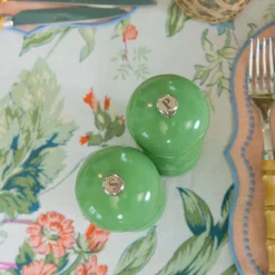 Mrs. Alice Green Lacquer Salt & Pepper Set< Summer Crockery | Crockery Sets