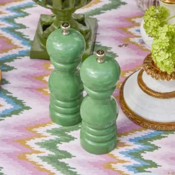 Mrs. Alice Green Lacquer Salt & Pepper Set< Summer Crockery | Crockery Sets
