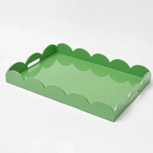 Mrs. Alice Green Lacquer Scalloped Tray< Trays | For Her