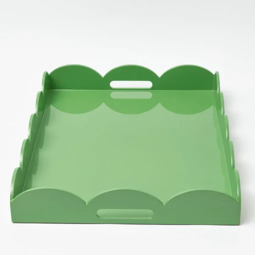 Mrs. Alice Green Lacquer Scalloped Tray< Trays | For Her