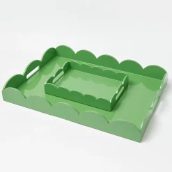 Mrs. Alice Green Lacquer Scalloped Tray< Trays | For Her