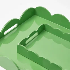 Mrs. Alice Green Lacquer Scalloped Tray< Trays | For Her