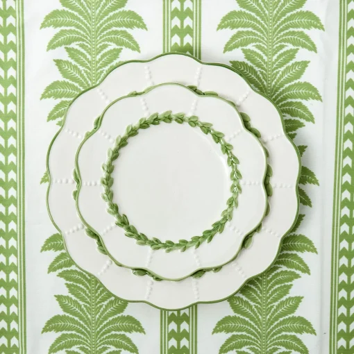 Mrs. Alice Green Laurel Dinner & Starter Plates (Set of 8)< Crockery Sets