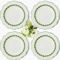 Mrs. Alice Green Laurel Dinner Plates (Set of 4)< Dinner Plates | Crockery Sets