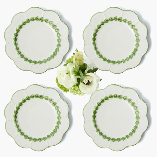Mrs. Alice Green Laurel Starter Plates (Set of 4)< Starter Plates | Crockery Sets
