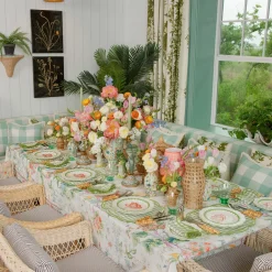 Mrs. Alice Green Laurel Tulip Dinner & Starter Plates (Set of 8)< Summer Crockery | Crockery Sets