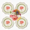 Mrs. Alice Green Laurel Tulip Starter Plates (Set of 4)< Summer Crockery | Starter Plates