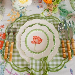 Mrs. Alice Green Laurel Tulip Starter Plate< Summer Crockery | Starter Plates