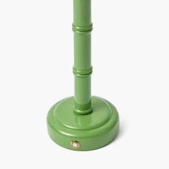 Mrs. Alice Green Leonora Lacquer Rechargeable Lamp with Olive Lotus Shade (18cm)< Rechargeable Table Lamps