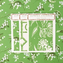 Mrs. Alice Green Lily of the Valley Fabric< Serena Fresson Fabrics