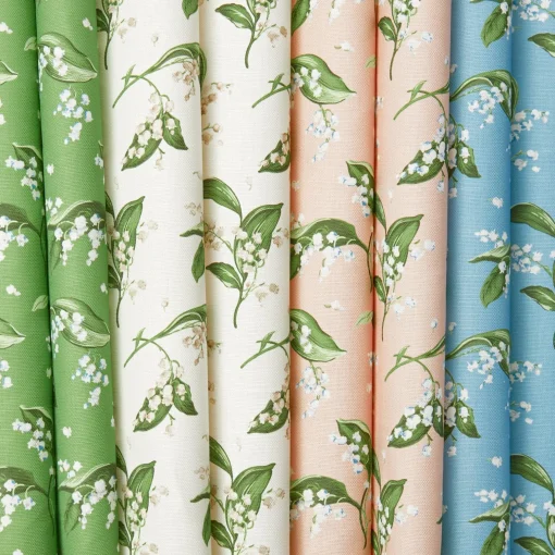 Mrs. Alice Green Lily of the Valley Fabric< Serena Fresson Fabrics