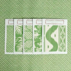 Mrs. Alice Green Lotus Flower Fabric< Serena Fresson Fabrics