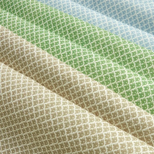 Mrs. Alice Green Lotus Flower Fabric< Serena Fresson Fabrics