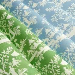 Mrs. Alice Green Pagoda Garden Fabric< Serena Fresson Fabrics