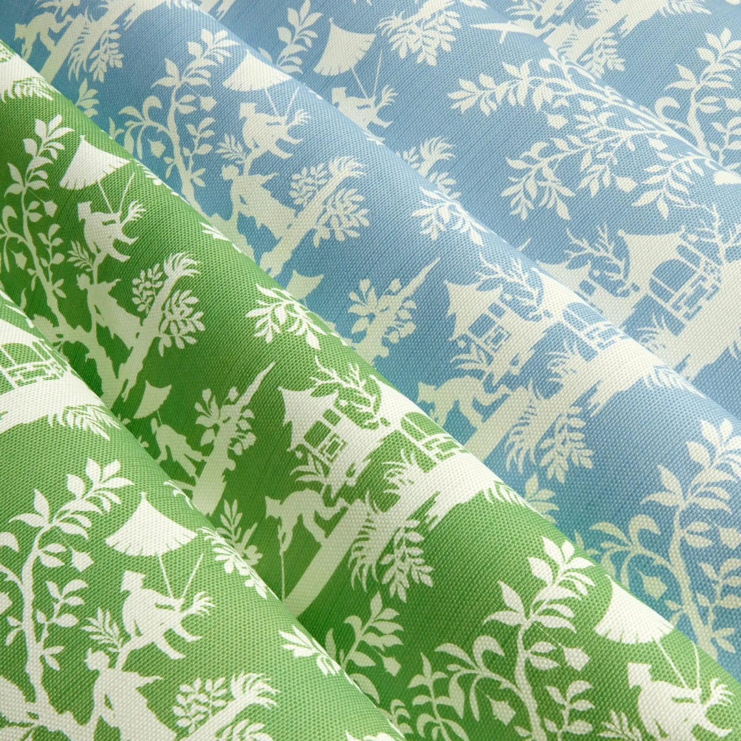Mrs. Alice Green Pagoda Garden Fabric< Serena Fresson Fabrics