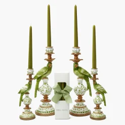 Mrs. Alice Green Parrot Candle Set< Summer Candleware | Candles