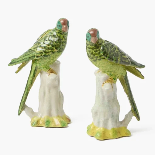 Mrs. Alice Green Porcelain Parrot (Pair)< Year-round Decorations