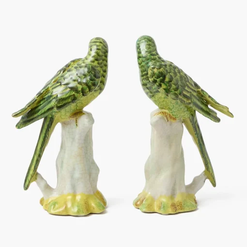 Mrs. Alice Green Porcelain Parrot (Pair)< Year-round Decorations