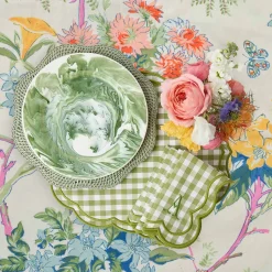 Mrs. Alice Green Scalloped Rattan Charger Plates (Set of 4)< Summer Table Linen | Placemats