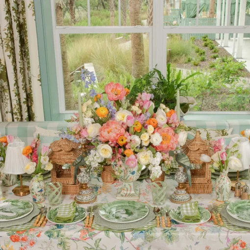 Mrs. Alice Green Scalloped Rattan Charger Plates (Set of 4)< Summer Table Linen | Placemats
