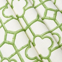 Mrs. Alice Green Shaded Bamboo Fabric< Serena Fresson Fabrics