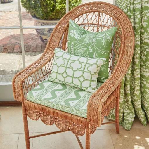 Mrs. Alice Green Shaded Bamboo Fabric< Serena Fresson Fabrics