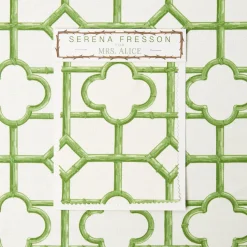 Mrs. Alice Green Shaded Bamboo Fabric< Serena Fresson Fabrics