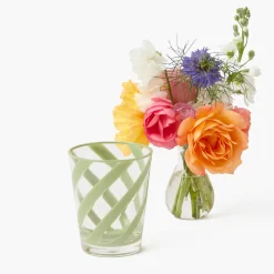 Mrs. Alice Green Swirl Outdoor Glasses (Set of 6)< Summer Glassware | Glasses