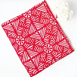 Mrs. Alice Gretel Applique Red Tablecloth< Tablecloths