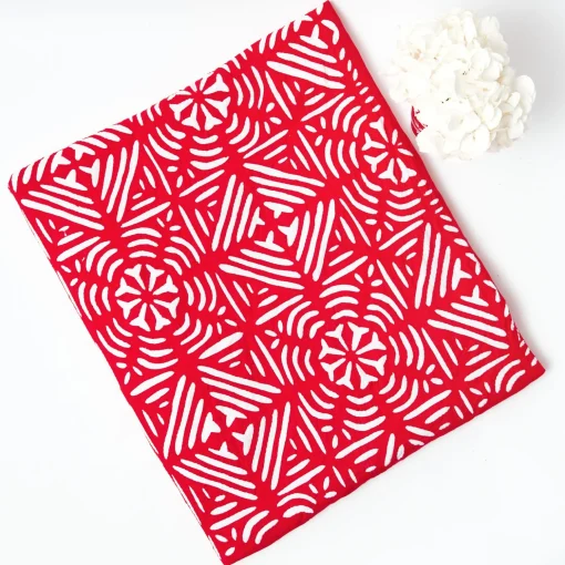 Mrs. Alice Gretel Applique Red Tablecloth< Tablecloths