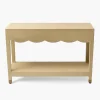 Mrs. Alice Gwendolyn Grasscloth Console Table< Furniture