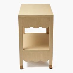 Mrs. Alice Gwendolyn Grasscloth Console Table< Furniture