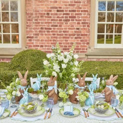 Mrs. Alice Hand Painted Green & Blue Pastel Eggs (Set of 4)< Spring Decorations