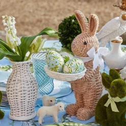 Mrs. Alice Hand Painted Green & Blue Pastel Eggs (Set of 4)< Spring Decorations