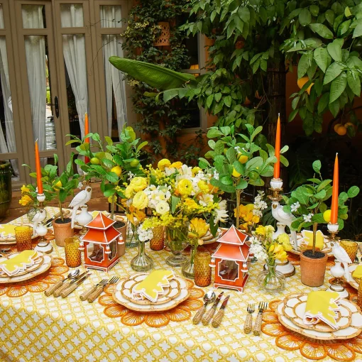 Mrs. Alice Handmade Orange Candles (Set of 8)< Summer Candleware | Candles