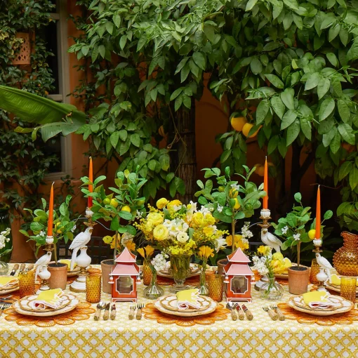 Mrs. Alice Handmade Orange Candles (Set of 8)< Summer Candleware | Candles