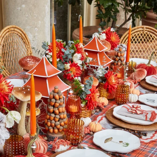 Mrs. Alice Handmade Orange Candles (Set of 8)< Summer Candleware | Candles