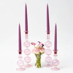 Mrs. Alice Handmade Purple Candles (Set of 8)< Summer Candleware | Candles
