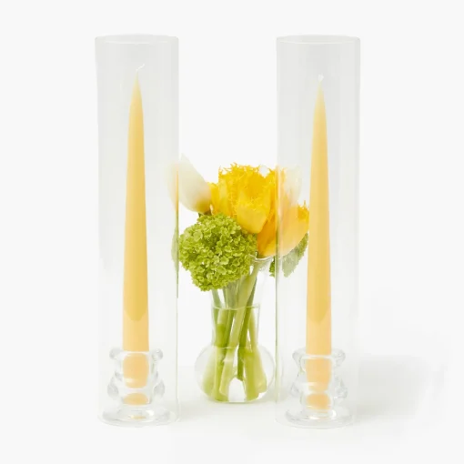Mrs. Alice Handmade Soft Yellow Candles (Set of 8)< Summer Candleware | Candles