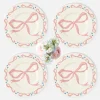 Mrs. Alice Harley's Bow Dinner & Starter Plates (Set of 8)< Crockery Sets