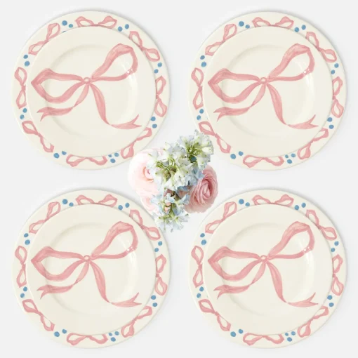 Mrs. Alice Harley's Bow Dinner & Starter Plates (Set of 8)< Crockery Sets